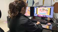 我校朱伟老师执教海外云课堂