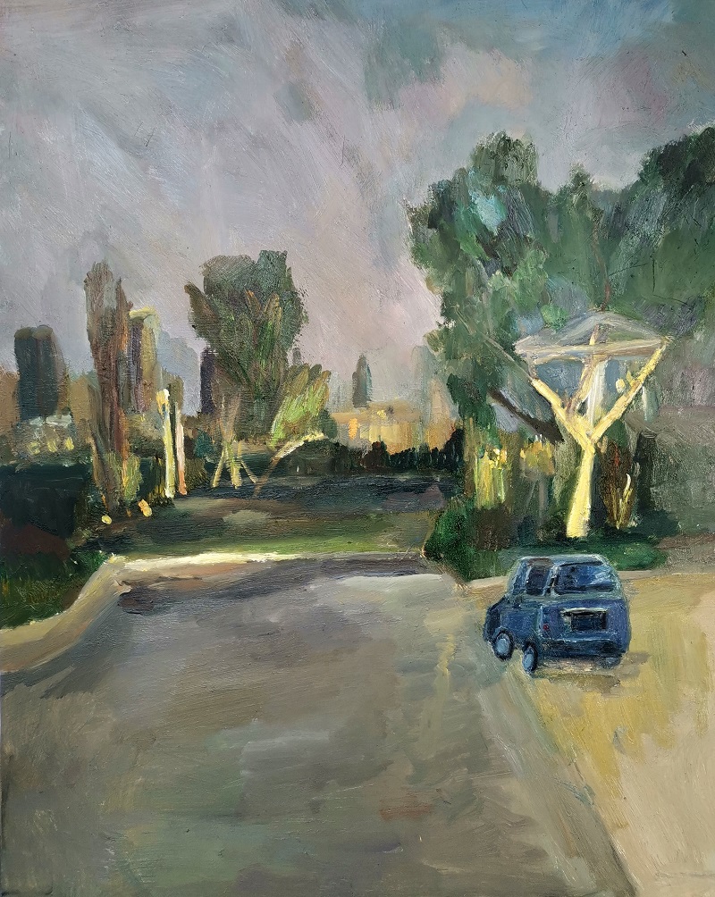 王嘉韵 《黄昏之二》布面油画 80x100cm 2023