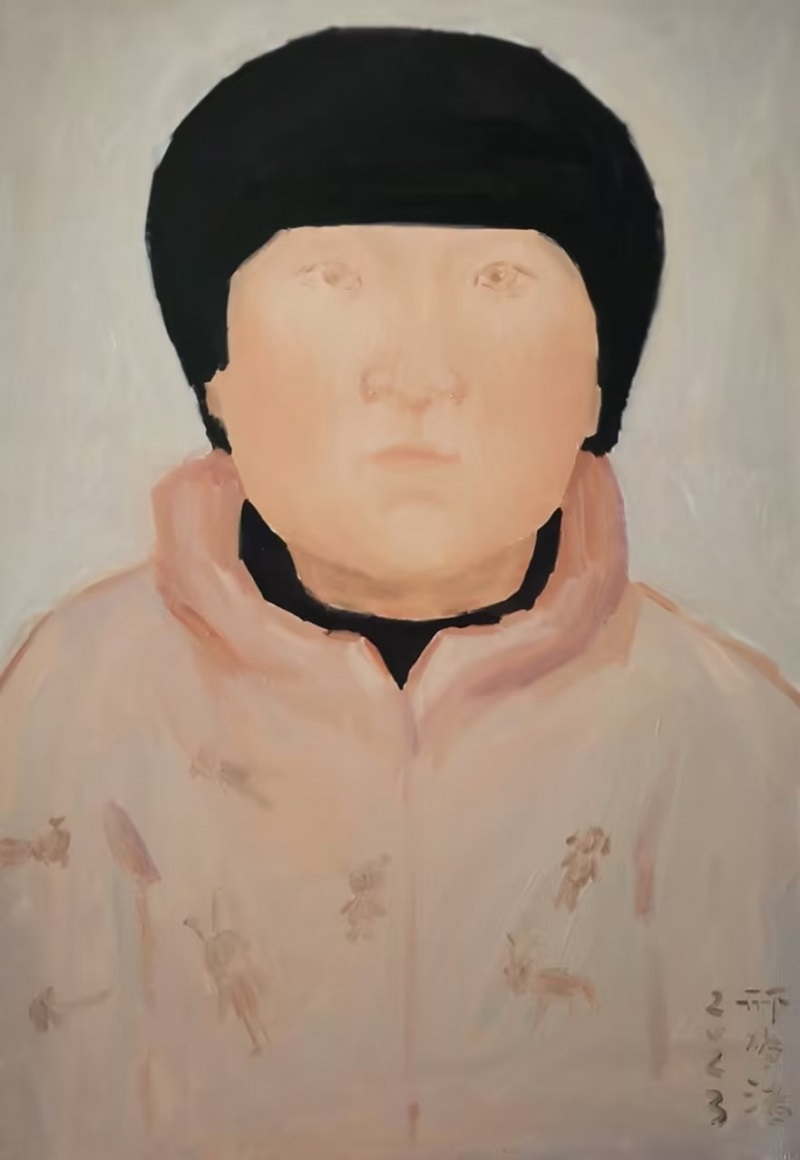 邢梦洁 《儿时记忆之二》布面油画 70x100cm &nbsp;指导教师 吴慎峰2023